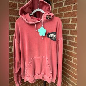 Handmade Upcycled Harley Hoodie